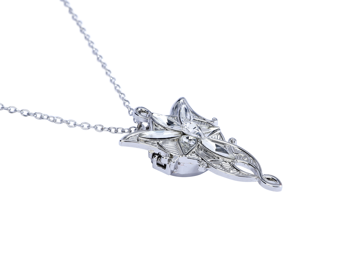 Montre pendentif  de Le Seigneur Des Anneaux - Le Seigneur des Anneaux - Collier Arwen's Evenstar - pour Femme - couleur argent - Le Seigneur Des Anneaux - View 2