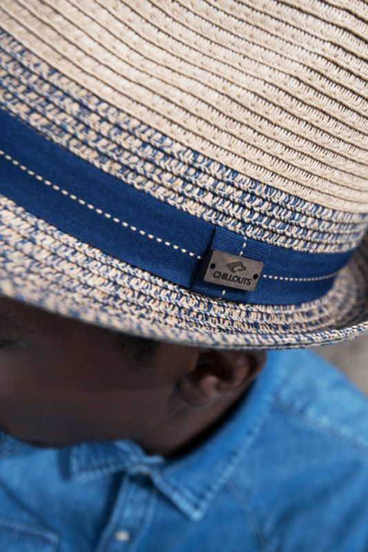 Chapeau  de Chillouts - Cebu Hat - pour Unisexe - beige/bleu foncé - Chillouts - View 2