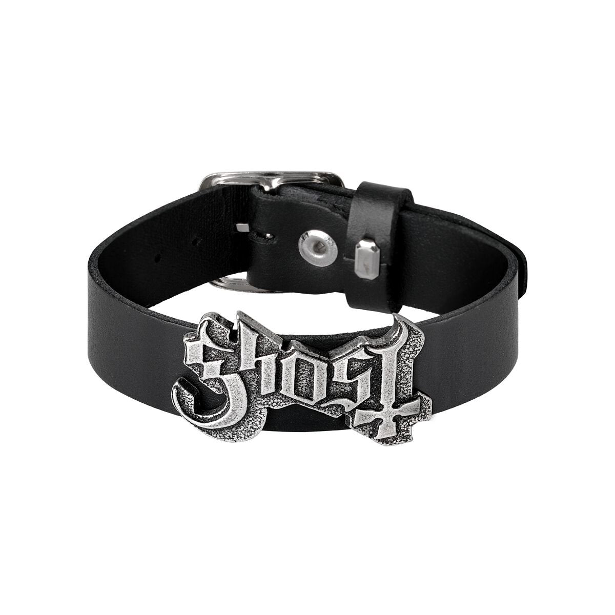 Bracelet en cuir  de Ghost - Logo - pour Homme - noir - Ghost