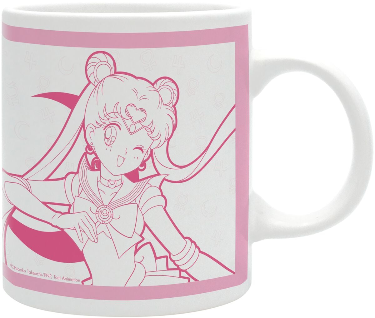 Mug  de Sailor Moon - Sailor Moon & Luna - pour Unisexe - blanc/rose - Sailor Moon