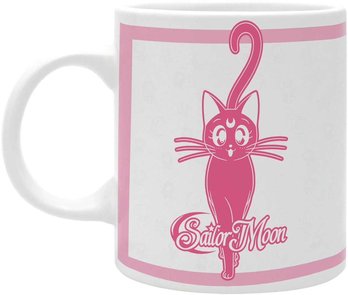 Mug  de Sailor Moon - Sailor Moon & Luna - pour Unisexe - blanc/rose - Sailor Moon - View 2