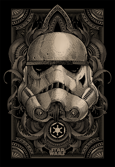 T-Shirt Manches courtes Disney de Star Wars - Stormtrooper - Décorations - S à 5XL - pour Homme - noir - Star Wars - View 2