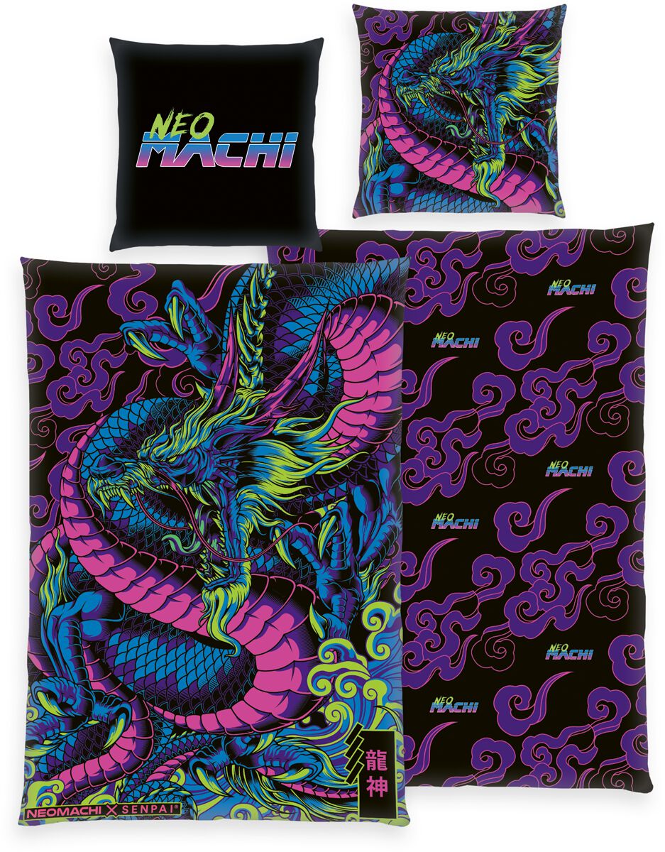 Parure de lit Gaming de NEOMACHI - Dragon - pour Unisexe - multicolore - NEOMACHI