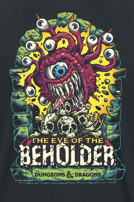 T-Shirt Manches courtes Gaming de Donjons & Dragons - Beholder - S à XXL - pour Homme - noir - Donjons & Dragons - View 2