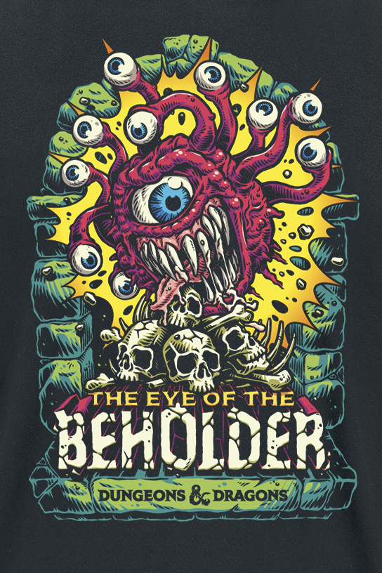 T-Shirt Manches courtes Gaming de Donjons & Dragons - Beholder - S à XXL - pour Homme - noir - Donjons & Dragons - View 2