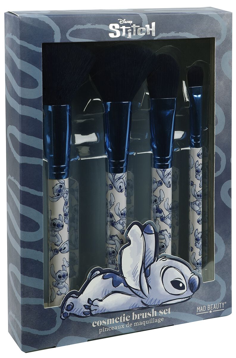 Pinceau Poudre Disney de Lilo & Stitch - Mad Beauty - Ensemble de Pinceaux à Maquillage Stitch - pour Femme - multicolore - Lilo & Stitch