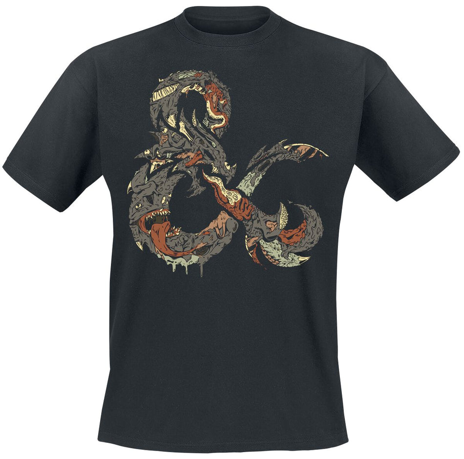 T-Shirt Manches courtes Gaming de Donjons & Dragons - Ampersand Monster - S à XXL - pour Homme - noir - Donjons & Dragons