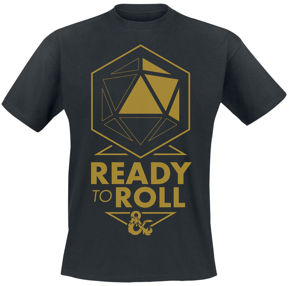 T-Shirt Manches courtes Gaming de Donjons & Dragons - Ready To Roll - S à XXL - pour Homme - noir - Donjons & Dragons