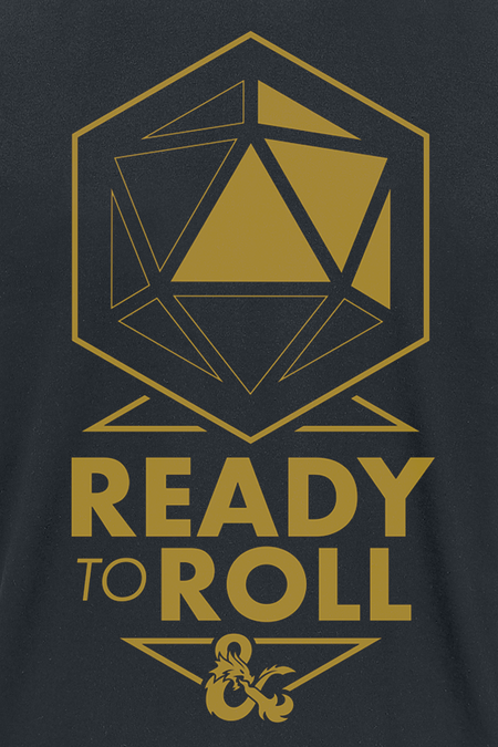 T-Shirt Manches courtes Gaming de Donjons & Dragons - Ready To Roll - S à XXL - pour Homme - noir - Donjons & Dragons - View 2