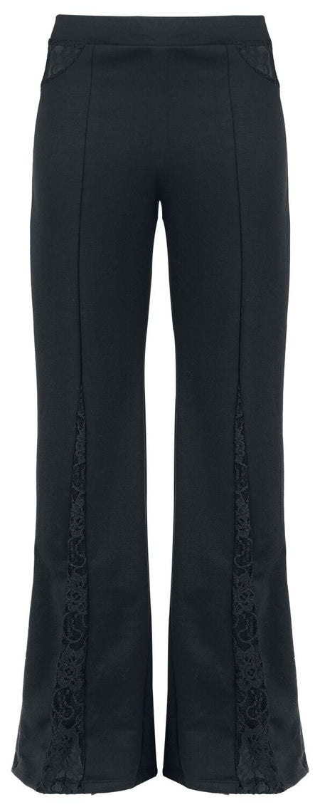 Pantalon en toile Rockabilly de Alchemy England - Heartly Cherries - S à XXL - pour Femme - noir - Alchemy England