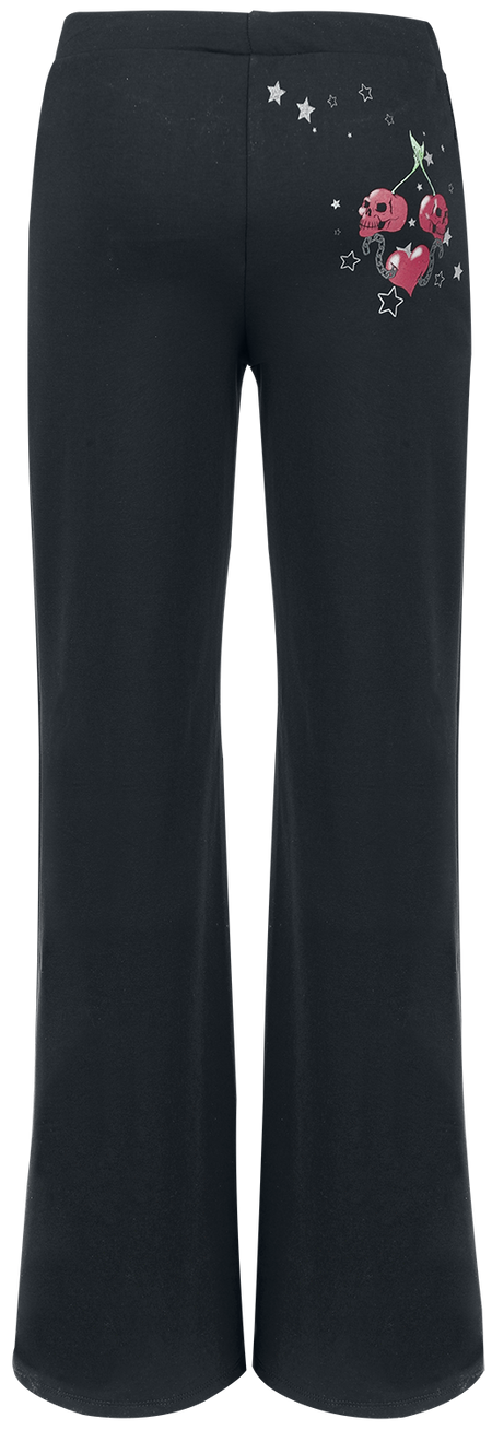 Pantalon en toile Rockabilly de Alchemy England - Heartly Cherries - S à XXL - pour Femme - noir - Alchemy England - View 2