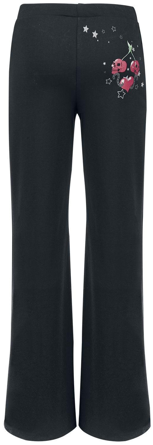 Pantalon en toile Rockabilly de Alchemy England - Heartly Cherries - S à XXL - pour Femme - noir - Alchemy England - View 2