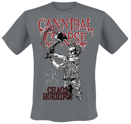 T-Shirt Manches courtes  de Cannibal Corpse - Chaos Horrific Bootleg - S à XL - pour Homme - anthracite - Cannibal Corpse