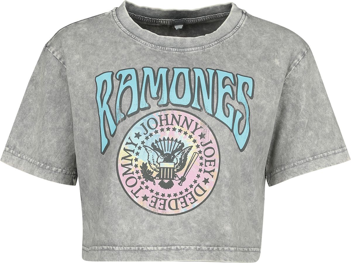 T-Shirt Manches courtes  de Ramones - Coloured Crest - XS à S - pour Femme - gris - Ramones