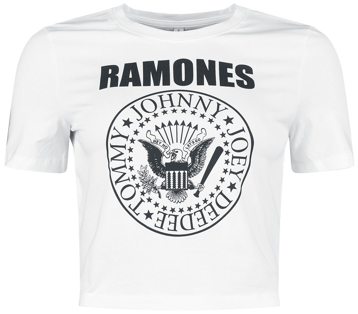 T-Shirt Manches courtes  de Ramones - Original Crest - XS à M - pour Femme - blanc - Ramones