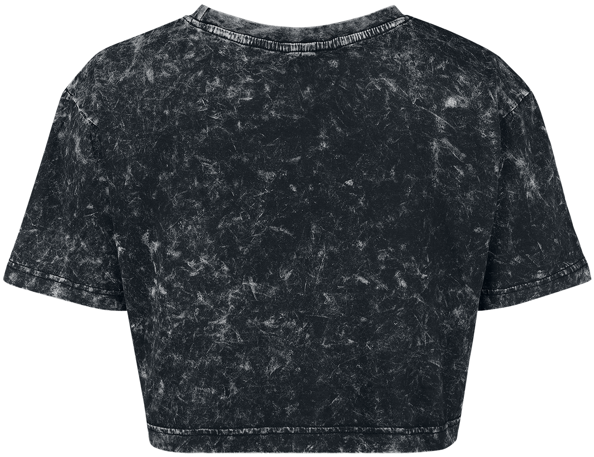 T-Shirt Manches courtes  de Nirvana - Logo - L - pour Femme - gris foncé/noir - Nirvana - View 2