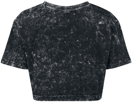 T-Shirt Manches courtes  de Nirvana - Logo - L - pour Femme - gris foncé/noir - Nirvana - View 2