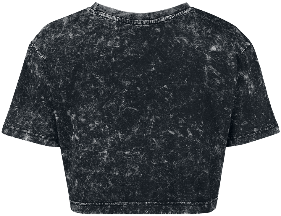 T-Shirt Manches courtes  de Nirvana - Logo - L - pour Femme - gris foncé/noir - Nirvana - View 2