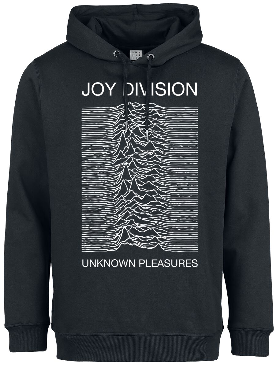 Sweat-shirt à capuche  de Joy Division - Amplified Collection - Unknown Pleasures - S à 3XL - pour Homme - noir - Joy Division