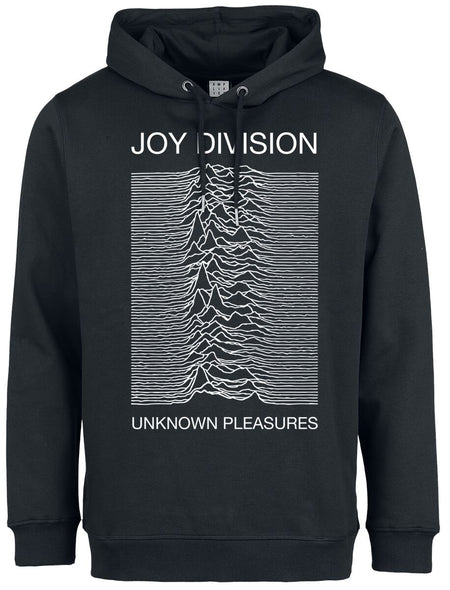 Sweat-shirt à capuche  de Joy Division - Amplified Collection - Unknown Pleasures - S à 3XL - pour Homme - noir - Joy Division