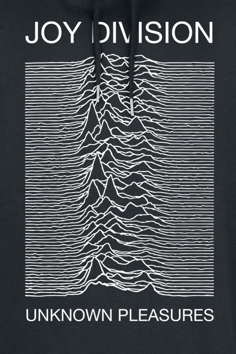 Sweat-shirt à capuche  de Joy Division - Amplified Collection - Unknown Pleasures - S à 3XL - pour Homme - noir - Joy Division - View 2