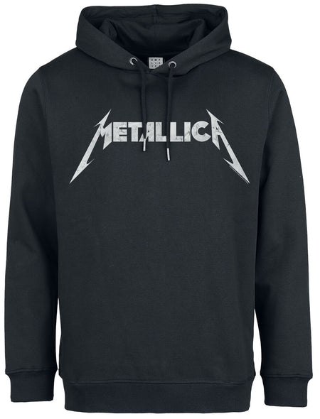 Sweat-shirt à capuche  de Metallica - Amplified Collection - White Logo - XS à XXL - pour Homme - noir - metallica