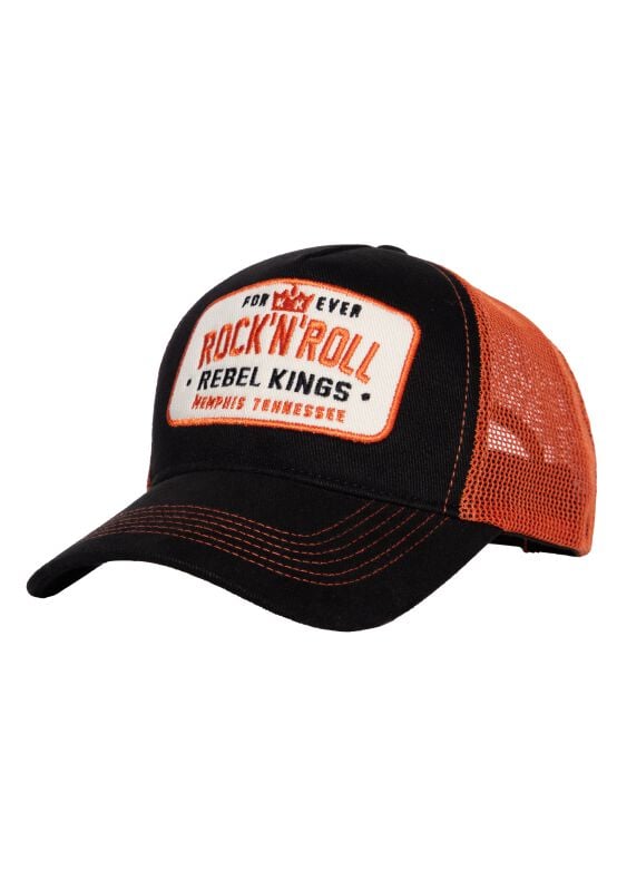 Casquette Rockabilly de King Kerosin - Rebel Kings Trucker Hat - pour Unisexe - noir - King Kerosin