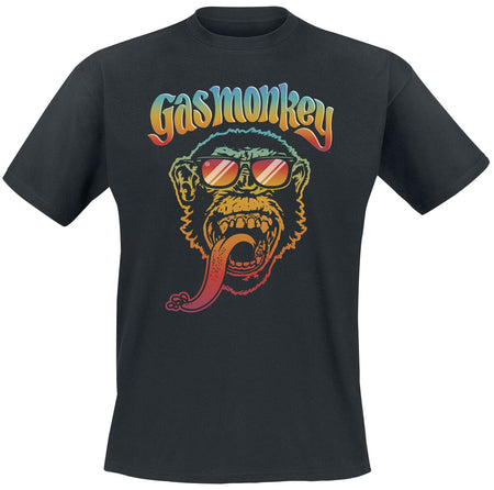 T-Shirt Manches courtes Rockabilly de Gas Monkey Garage - S à 3XL - pour Homme - noir - Gas Monkey Garage