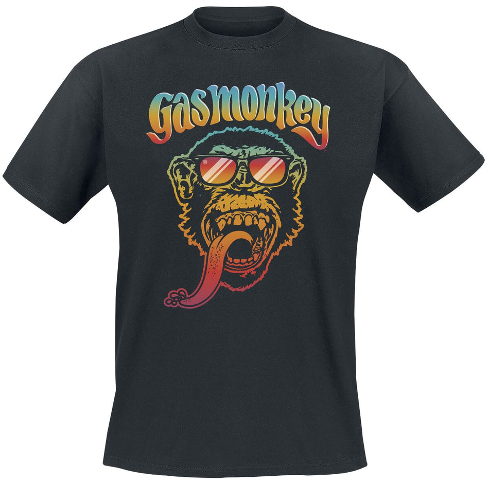 T-Shirt Manches courtes Rockabilly de Gas Monkey Garage - S à 3XL - pour Homme - noir - Gas Monkey Garage