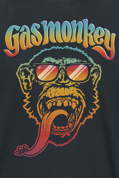 T-Shirt Manches courtes Rockabilly de Gas Monkey Garage - S à 3XL - pour Homme - noir - Gas Monkey Garage - View 2