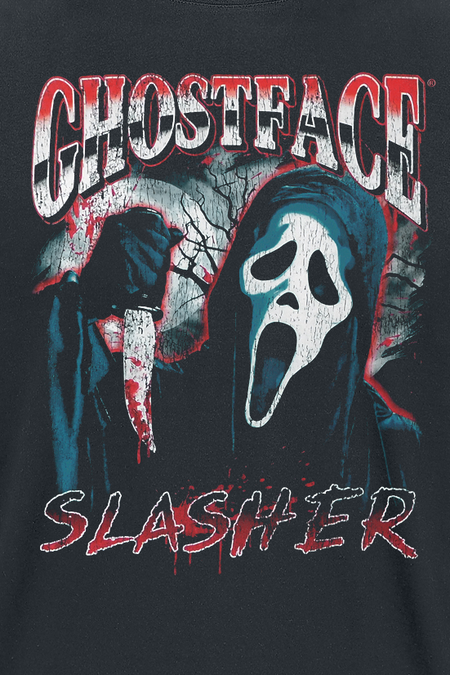 T-Shirt Manches courtes  de Scream (Film) - Ghostface - Slasher - XL à 3XL - pour Homme - noir - Scream (Film) - View 2