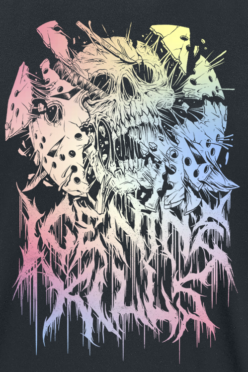 T-Shirt Manches courtes  de Ice Nine Kills - Pastel Skull - S à 4XL - pour Homme - noir - Ice Nine Kills - View 2