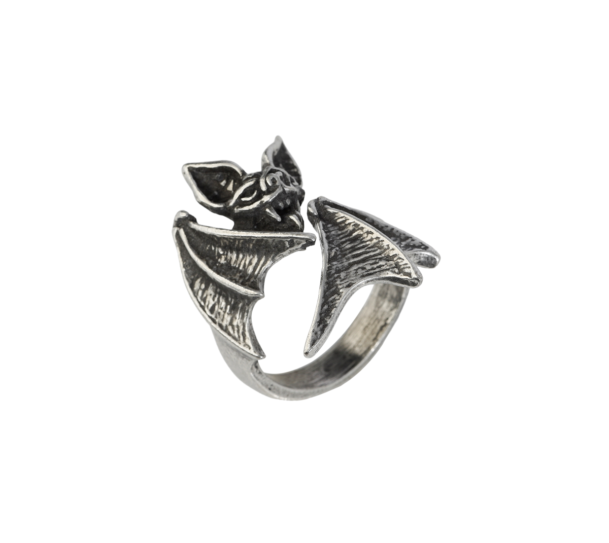 Bague Gothic de Alchemy Gothic - Bague Nighthawk Wrap - pour Femme - couleur argent - Alchemy Gothic - View 2