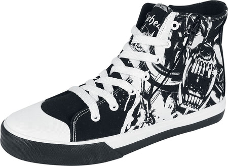 Baskets hautes  de Motörhead - EMP Signature Collection - EU37 à EU46 - pour Unisexe - noir/blanc - Motörhead