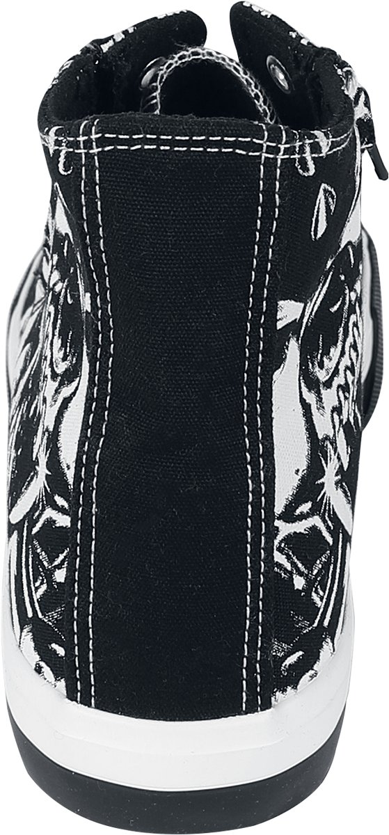 Baskets hautes  de Motörhead - EMP Signature Collection - EU37 à EU46 - pour Unisexe - noir/blanc - Motörhead - View 2