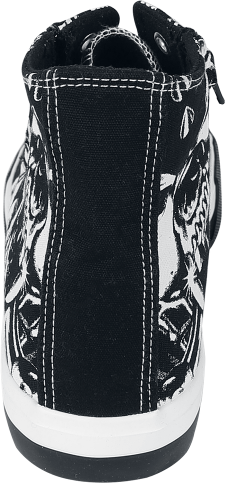 Baskets hautes  de Motörhead - EMP Signature Collection - EU37 à EU46 - pour Unisexe - noir/blanc - Motörhead - View 2