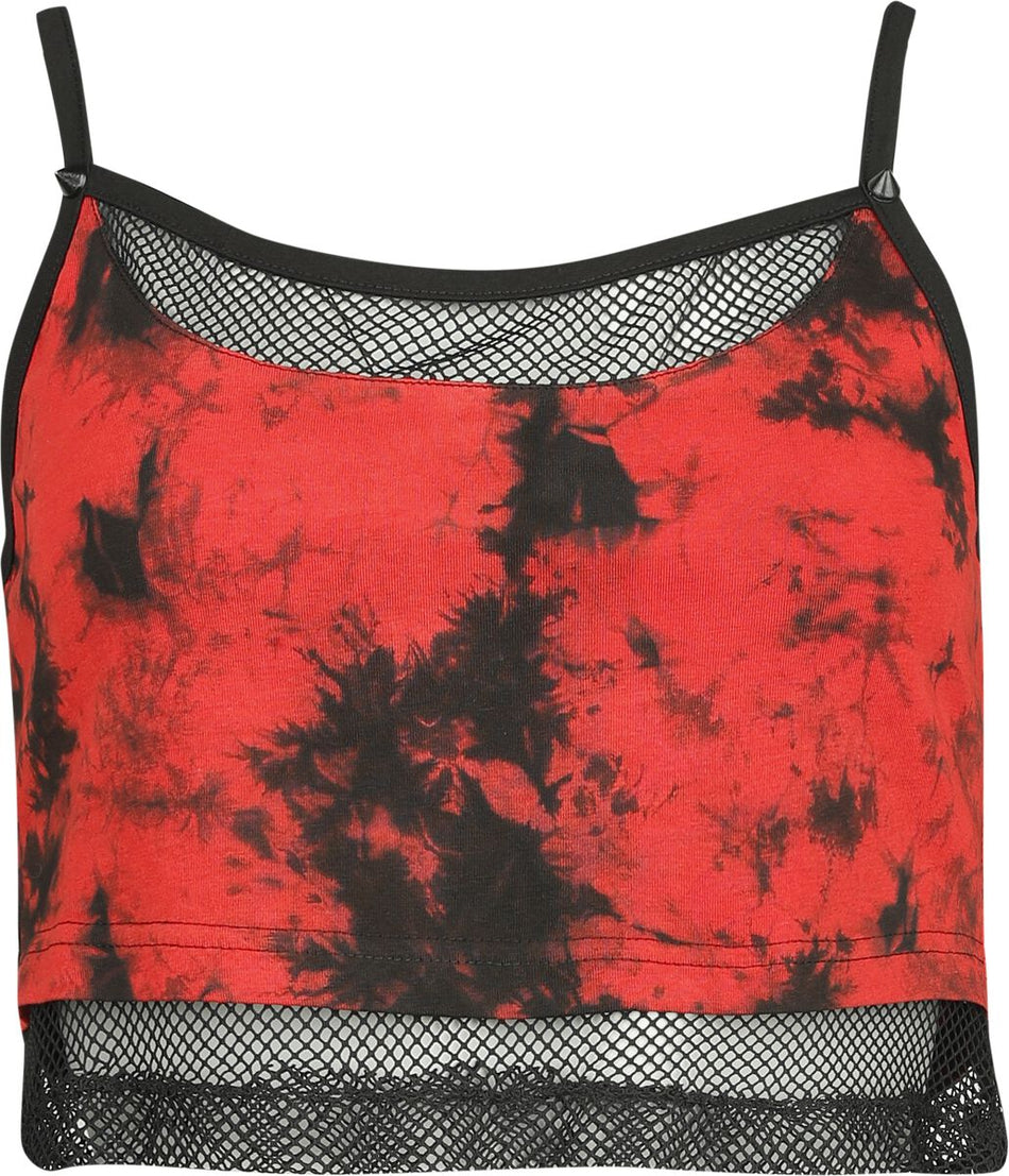 Top  de Heartless - Danica - Haut - M à XXL - pour Femme - noir/rouge - Heartless