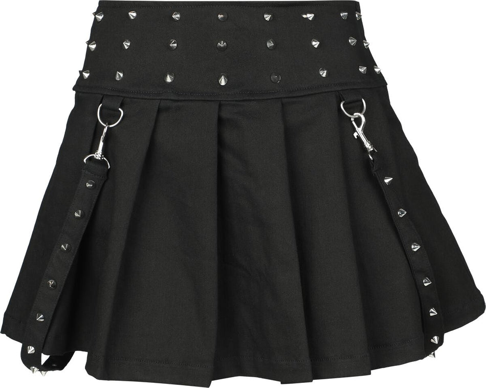 Jupe courte Gothic de Vixxsin - Lorena Skirt - S à XL - pour Femme - noir - Vixxsin