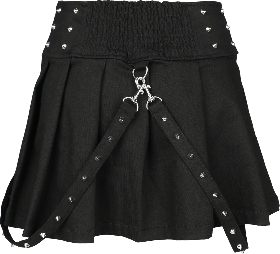 Jupe courte Gothic de Vixxsin - Lorena Skirt - S à XL - pour Femme - noir - Vixxsin - View 2