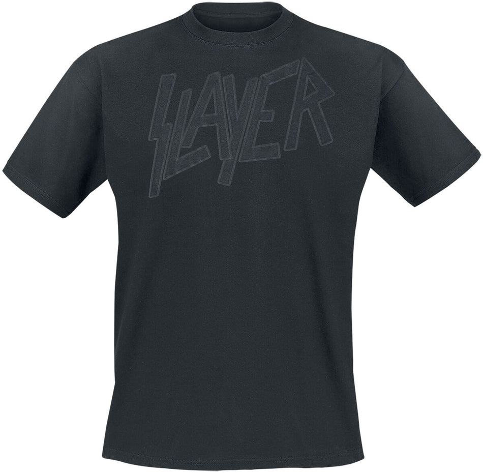 T-Shirt Manches courtes  de Slayer - Black On Black Logo - S à 4XL - pour Homme - noir - Slayer