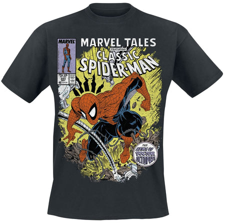 T-Shirt Manches courtes Disney de Spider-Man - Comic Battle - S à 5XL - pour Homme - noir - Spider-Man