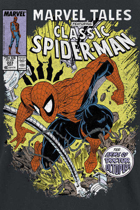 T-Shirt Manches courtes Disney de Spider-Man - Comic Battle - S à 5XL - pour Homme - noir - Spider-Man - View 2