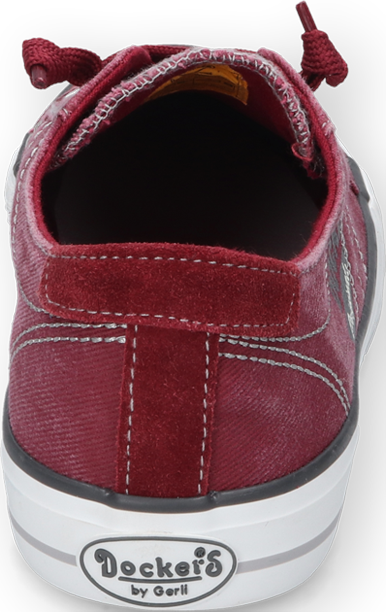 Baskets  de Dockers by Gerli - Baskets Délavées en Toile - Rouges - EU41 à EU47 - pour Homme - rouge foncé - Dockers by Gerli - View 2