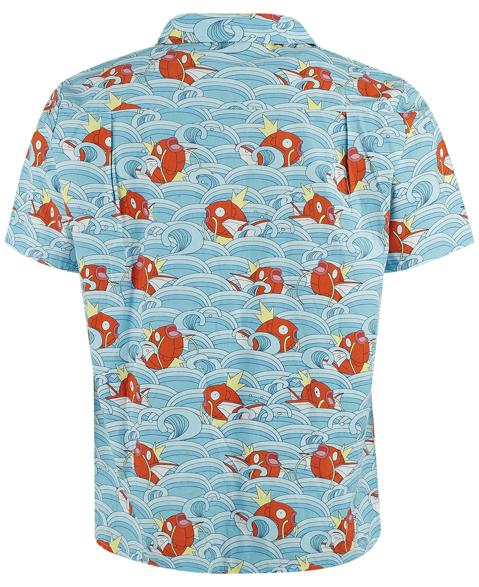 Chemise manches courtes Gaming de Pokémon - Karpador - Hawaii - S à XXL - pour Homme - bleu - Pokémon - View 2