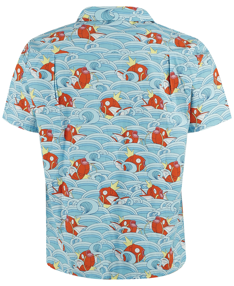 Chemise manches courtes Gaming de Pokémon - Karpador - Hawaii - S à XL - pour Homme - bleu - Pokémon - View 2