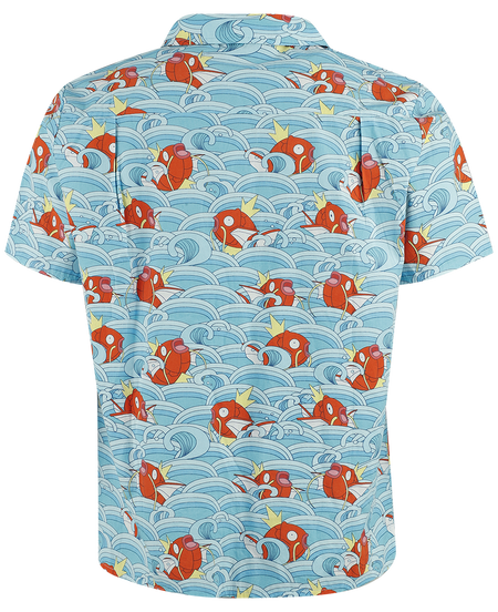 Chemise manches courtes Gaming de Pokémon - Karpador - Hawaii - S à XL - pour Homme - bleu - Pokémon - View 2