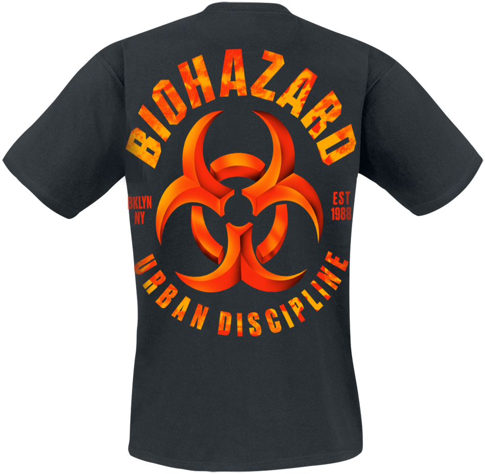 T-Shirt Manches courtes  de Biohazard - Urban discipline - S à 4XL - pour Homme - noir - Biohazard - View 2