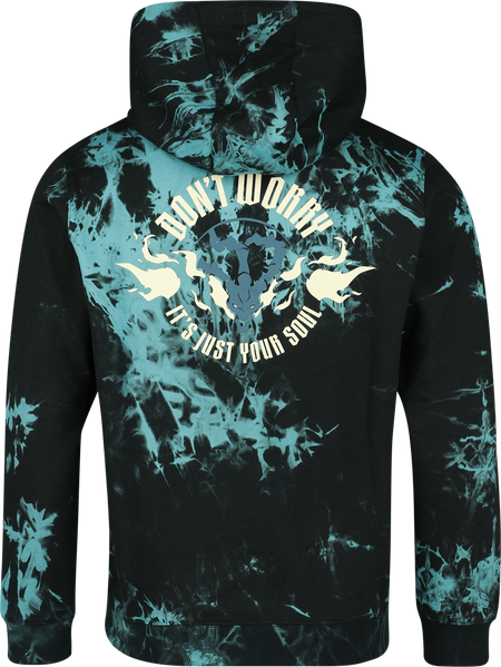 Sweat-shirt à capuche Gaming de League of Legends - Arcane - Thresh - S à XL - pour Homme - noir/bleu - League Of Legends - View 2