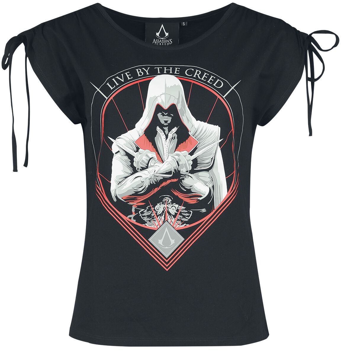 T-Shirt Manches courtes Gaming de Assassin's Creed - Ezio - S à XXL - pour Femme - noir - Assassin's Creed
