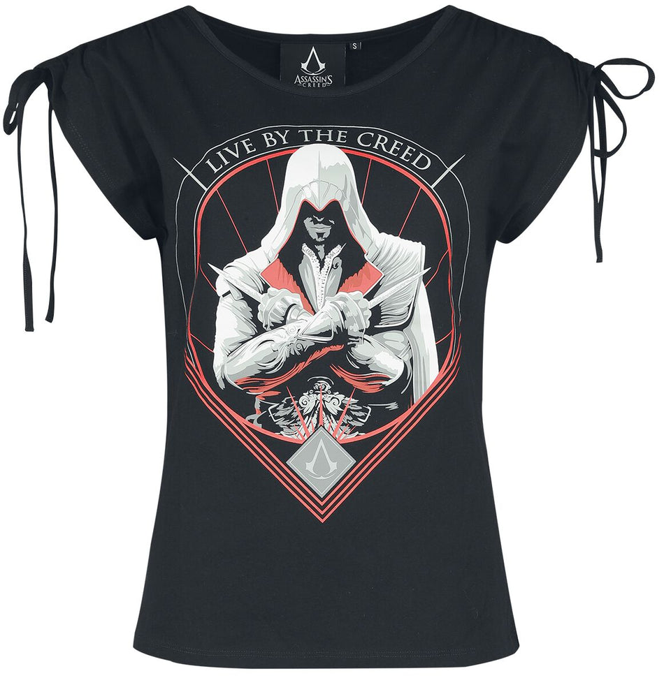 T-Shirt Manches courtes Gaming de Assassin's Creed - Ezio - S à XXL - pour Femme - noir - Assassin's Creed